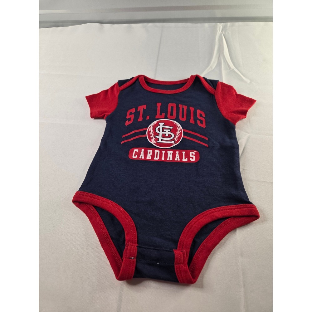 St Louis Cardinals Baby Bodysuit 3-6 Months MLB Genuine Merchandise NWOT